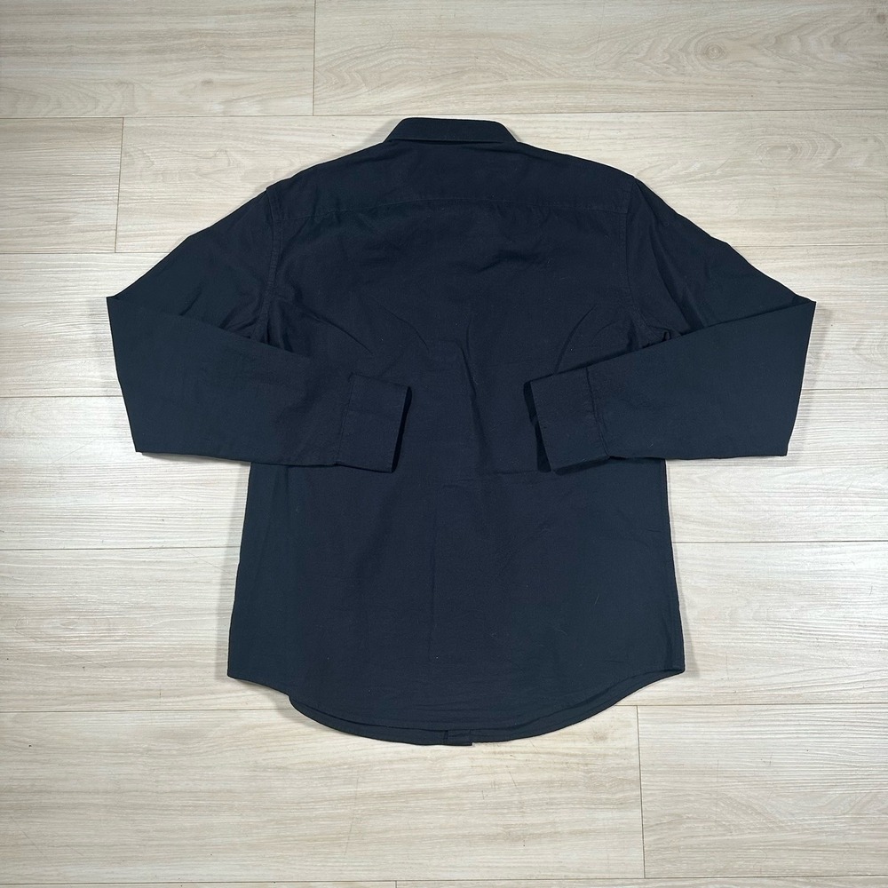 UNTUCKit Slim Fit Button Up Longsleeve Shirt Black Men's Size Large Utility - Picture 5 of 5